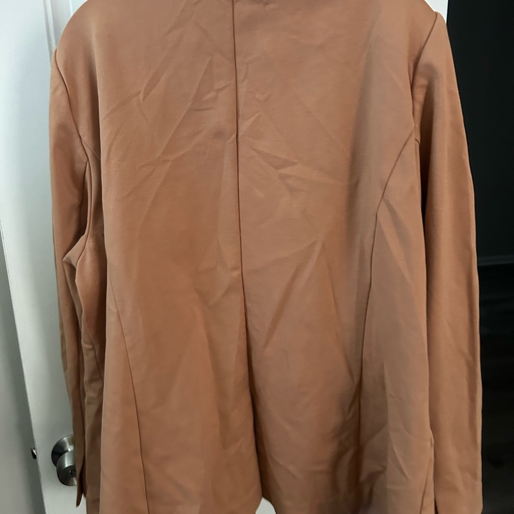 Lane Bryant Camel Blazer with Gold Buttons - Picture 3 of 4
